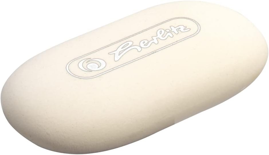 Herlitz Oval Shape Eraser - White 2