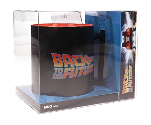 Back to the Future Official Logo Mug - Ceramic Coffee Cup with Iconic Movie Design, Microwave Safe