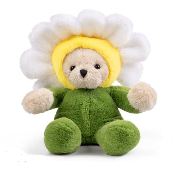 LITTLE Living Nature Play Flower - Daisy Stuffed Plush Toy | Soft Collectible for Kids & Adults