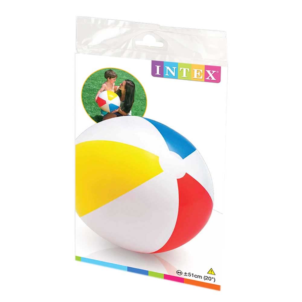 Intex 51 cm Vinyl Beach Ball - Colorful Design for Outdoor Fun | Model 59020EP 2
