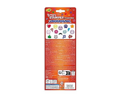 CRAYOLA Colouring Pens & Markers - 16 Washable Felt Tip Pens with Stamp Tip | Multicolour 3