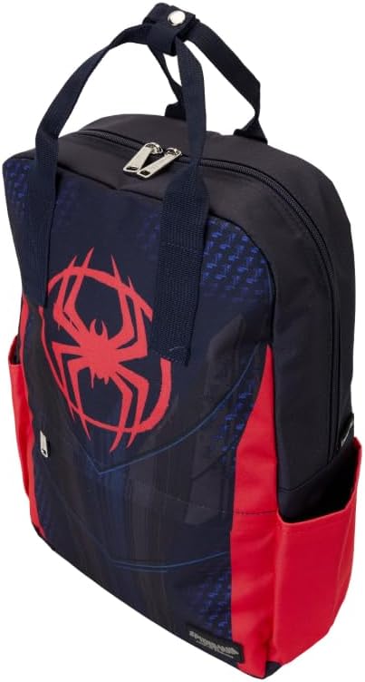 Loungefly Marvel Spider-Man Spider-Verse Miles Morales Suit Full Size Nylon Backpack (LOUMVBK0338)