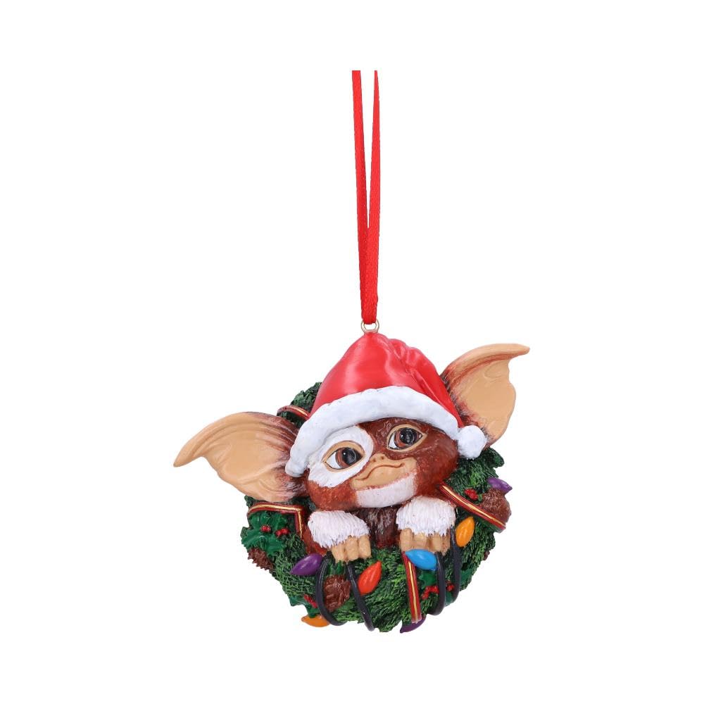 Nemesis Now Gremlins Gizmo in Wreath Hanging Ornament (B6411X3)