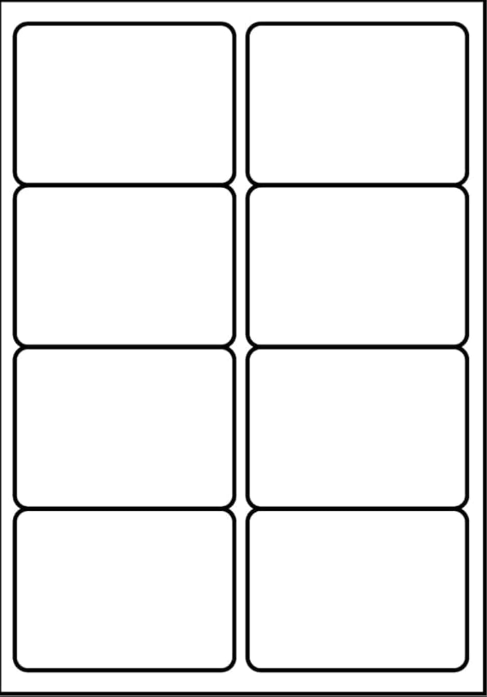 SmithPackaging A4 Self Adhesive Address Labels, 8 Labels Per Sheet, 20 Sheets, Matt White 1