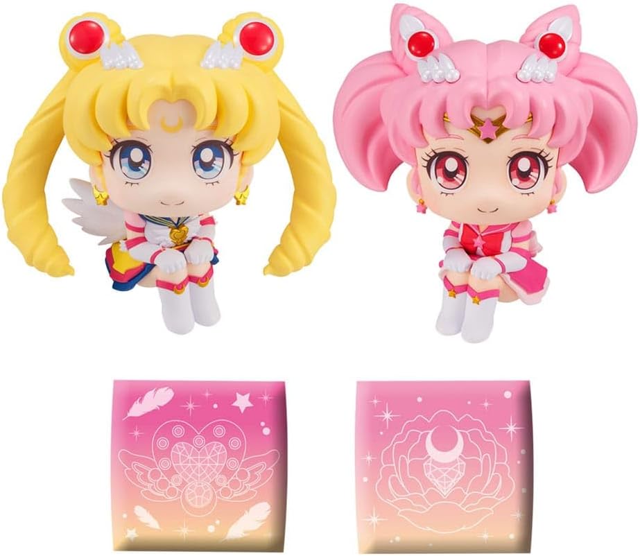 Megahouse Sailor Moon Cosmos The Movie Look Up Eternal Sailor Moon & Eternal Sailor Chibi Moon PVC Statuettes (Limited Edition)