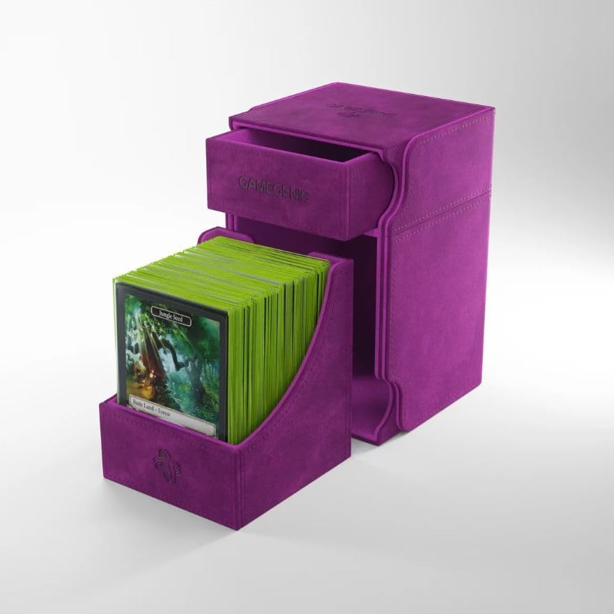 Gamegenic UNIT Watchtower 100+ XL Card Box - Purple | Faux Leather | XL Size 3