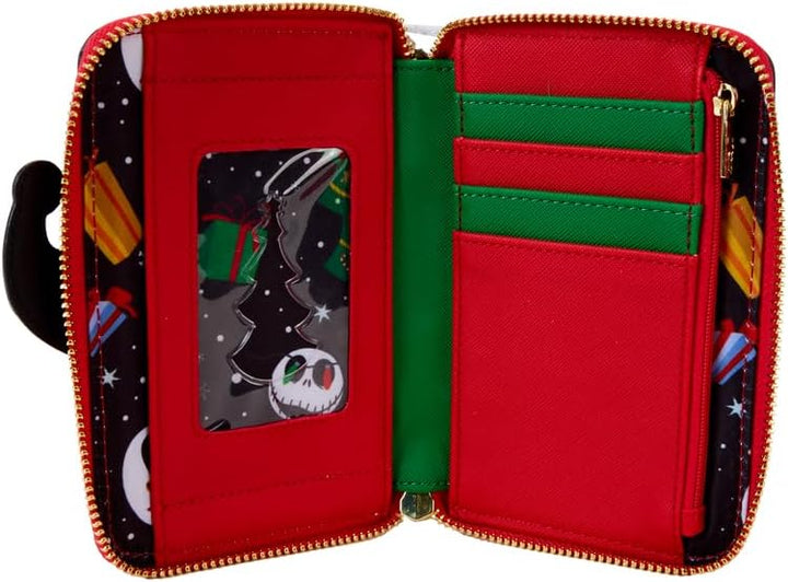 Loungefly The Nightmare Before Christmas Candy Cane Carousel Zip Around Wallet (WDWA3159)