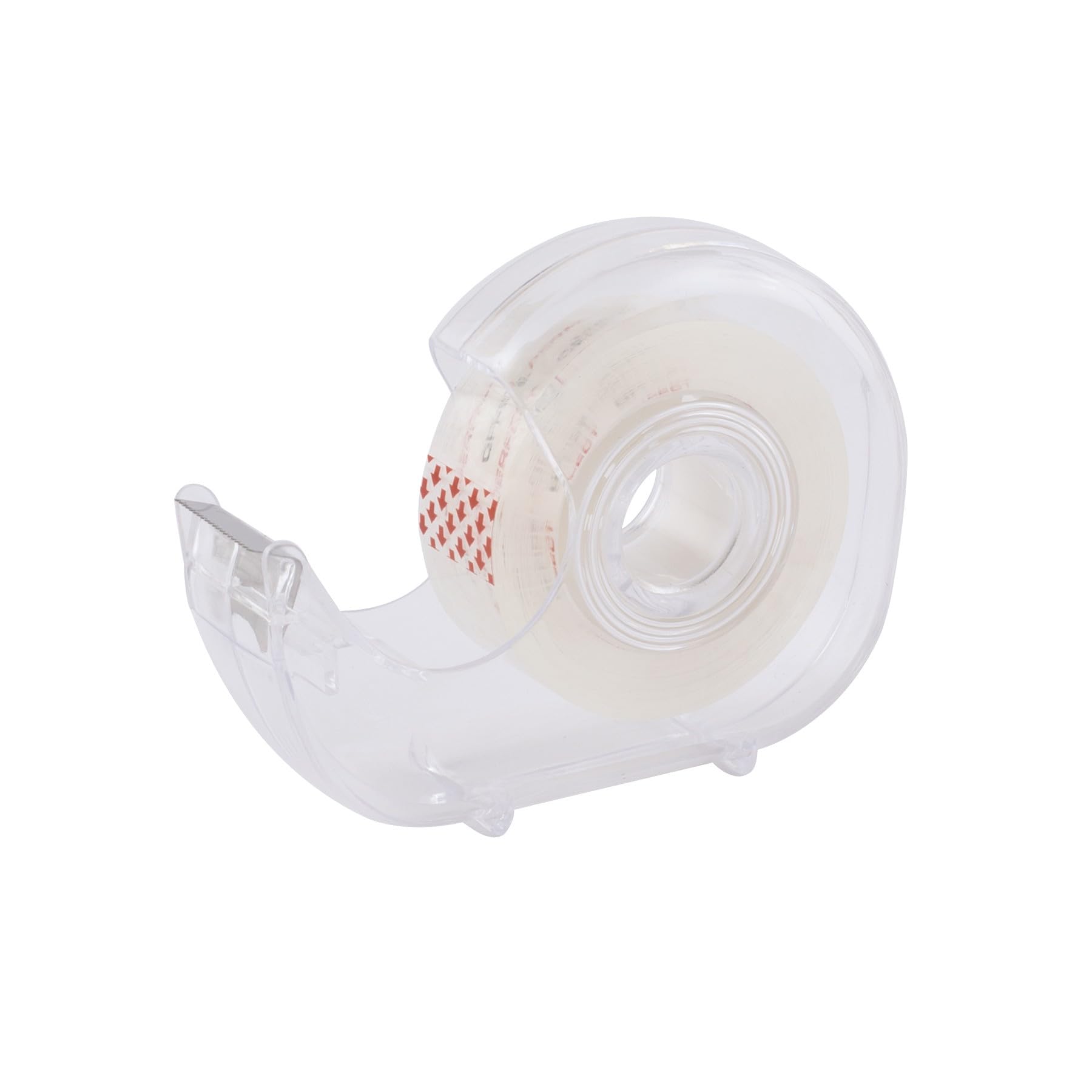 D.RECT Transparent Adhesive Tape with Dispenser - 19mm x 33m | Strong PP Film | Long Lasting