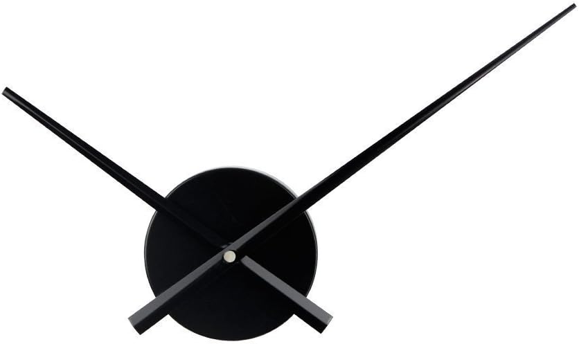 Timelike - 3D Clock Hands DIY Large Wall Clock Needles Quartz Clock Mechanism Accessories (Black)