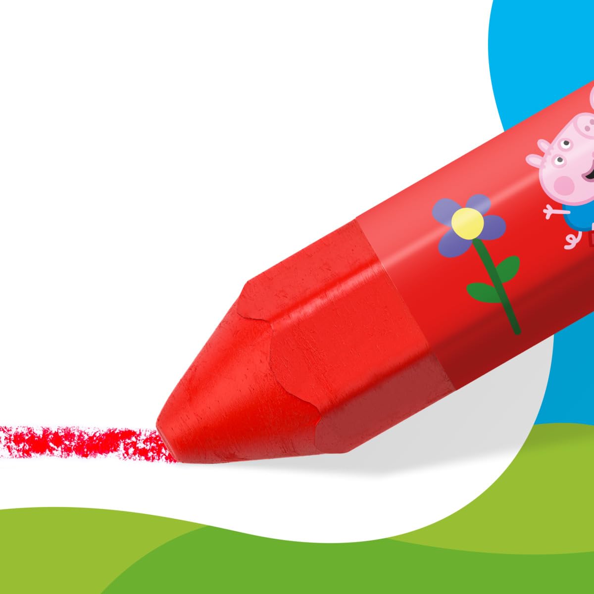 STAEDTLER Peppa Pig Noris Junior Jumbo Wax Crayons - Ergonomic Hexagonal Shape | 12 Assorted Colors 3