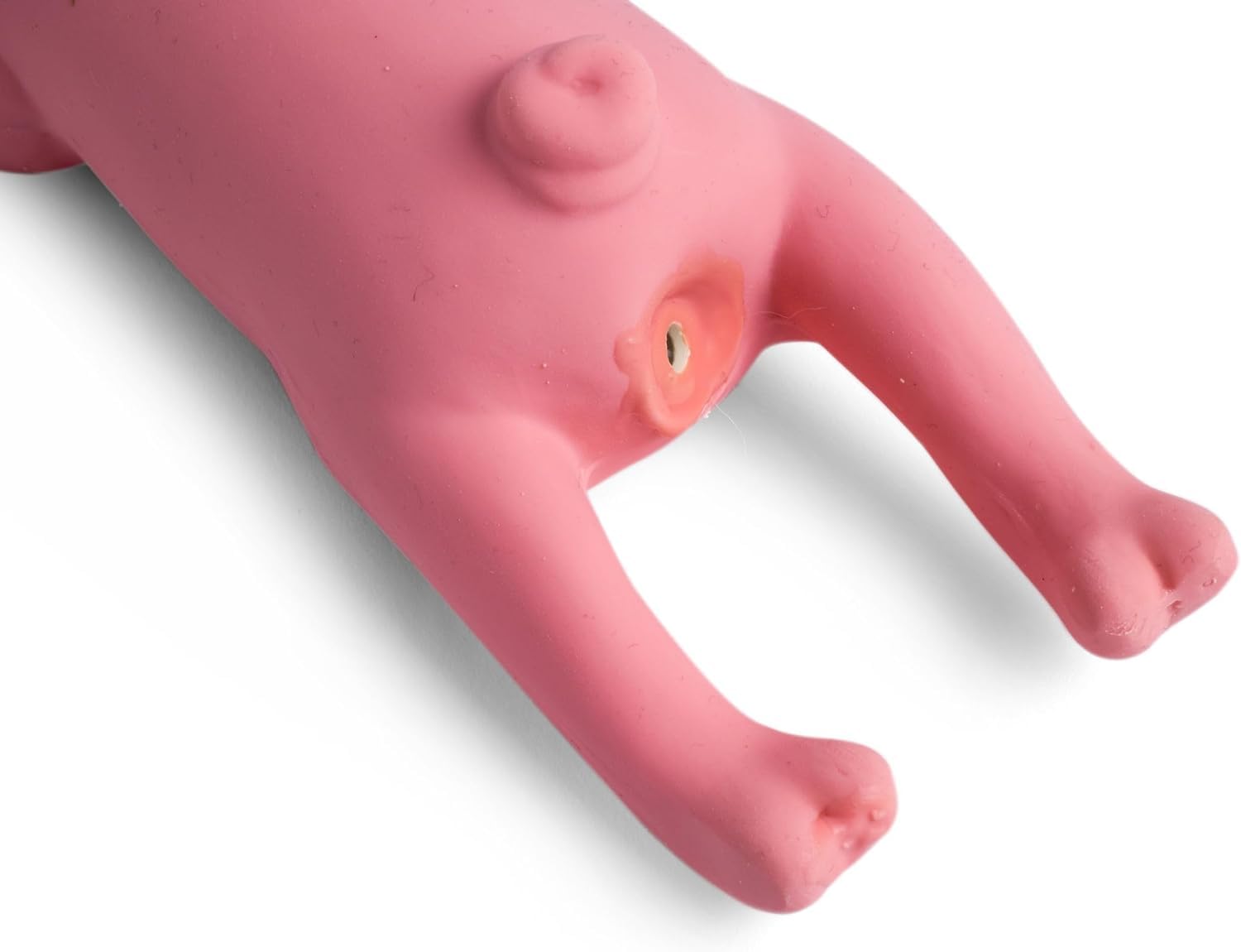Petface Lounging Pig Dog Chew Toy - Non-Toxic Latex | Soft Chew | Portable