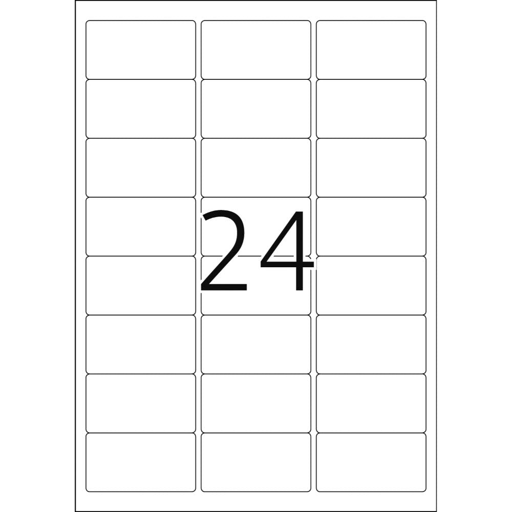 TopStick 8777 Address Mailing Labels - 2400 Labels Total | 64 x 34 mm | 100 Sheets