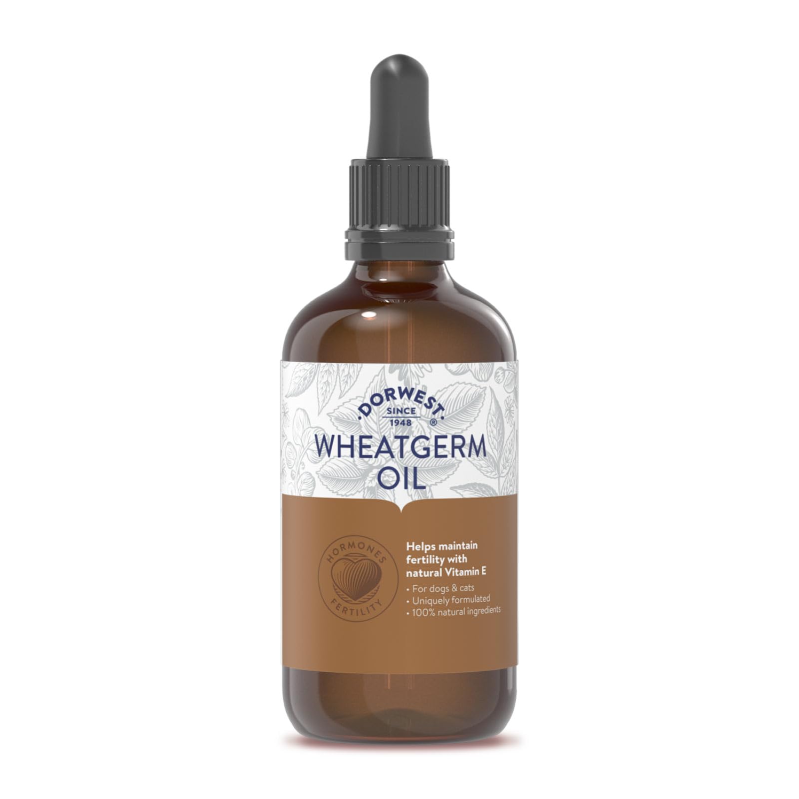 DORWEST HERBS Wheatgerm Oil Liquid for Dogs and Cats - Natural Vitamin E Antioxidant | 100ml