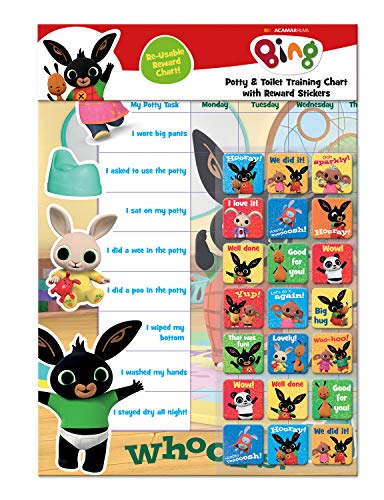 Bing Potty & Training Reward Chart with 56 Reusable Stickers - Ages 3-6 13