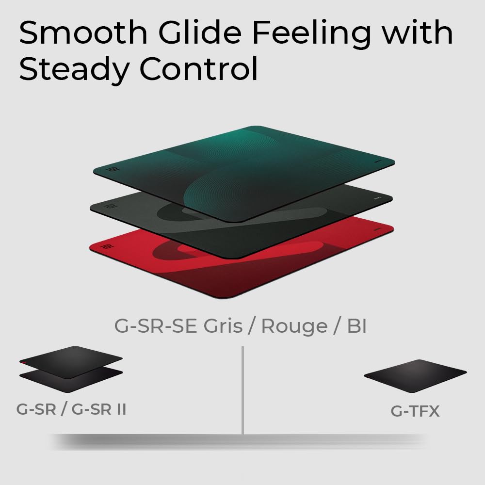 BenQ G-SR-SE Bi Large Esports Gaming Mouse Pad - Humidity-Resistant Cloth with Smooth Glide & Steady Control 3