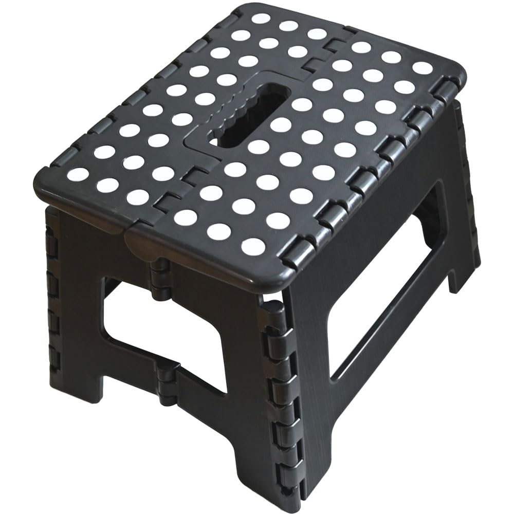 Armo Home Folding Step Stool - Compact Plastic Footstool with Carrying Handle | 150kg Capacity