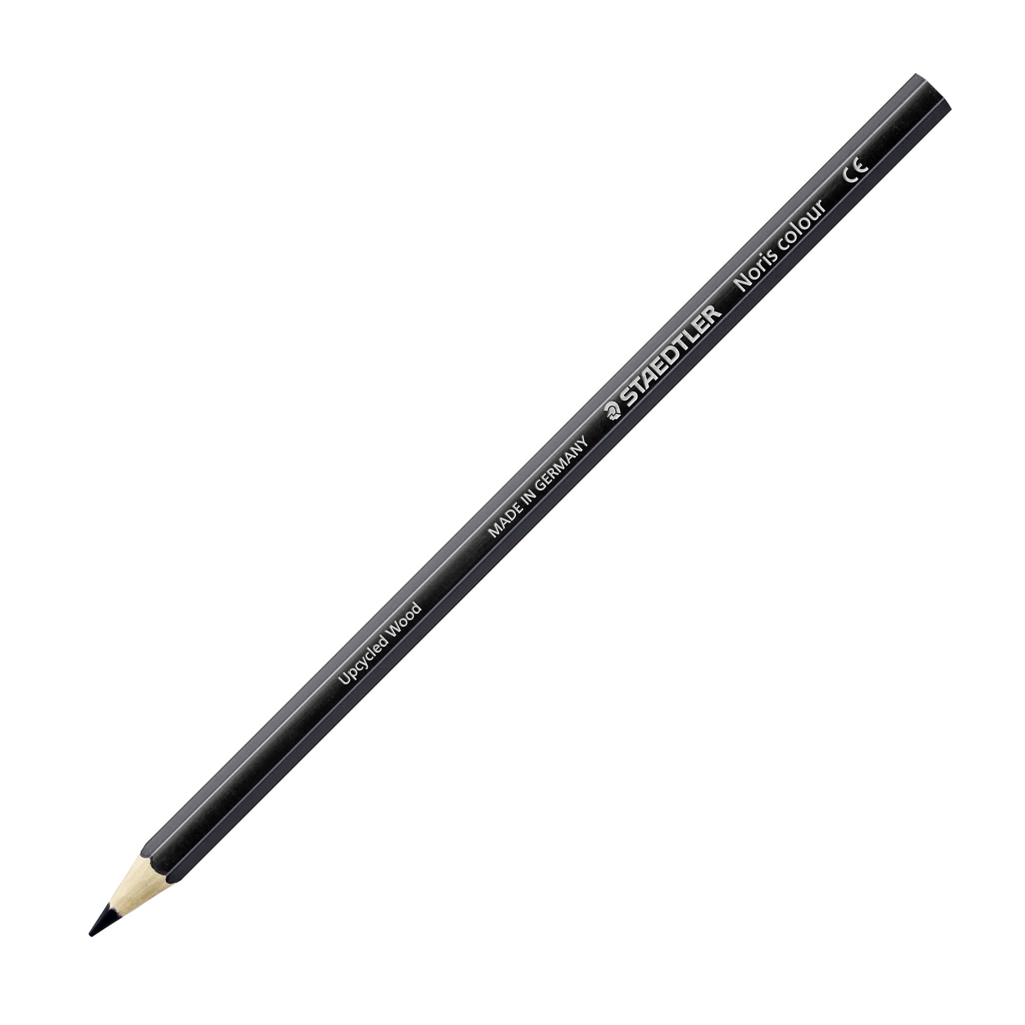 STAEDTLER Noris colour 185-9 Colouring Pencil - Black | Pack of 12 | Upcycled Wood