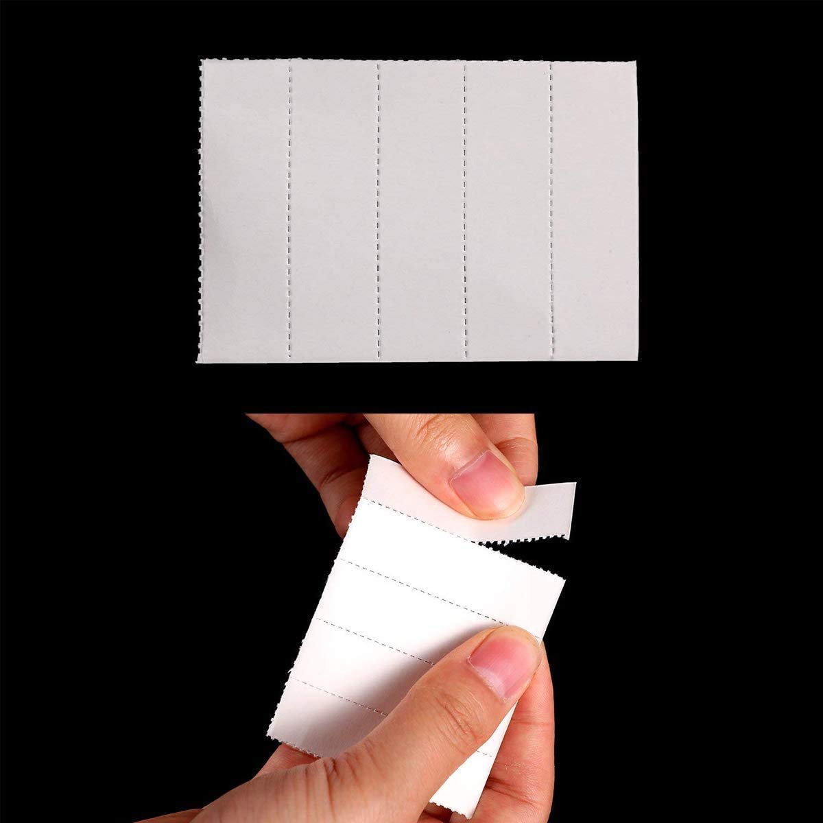 Habercrafts 100 Pack Clear Plastic Suspension File Tabs & Printable Inserts | Straight Cut Top Tab 5