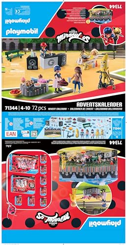 Playmobil 71344 Advent Calendar: Miraculous - Picnic in Paris - 72-Piece Playset for Ages 4+ 14
