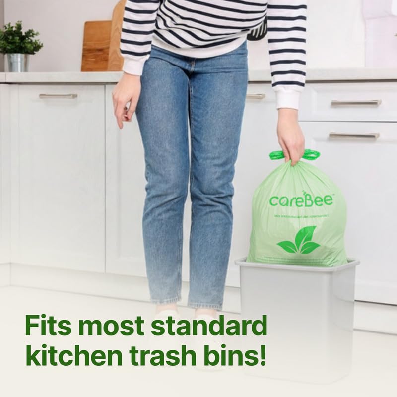 CareBee Heavy Duty Drawstring Bin Bags | 15-20L Capacity | Pack of 20 6