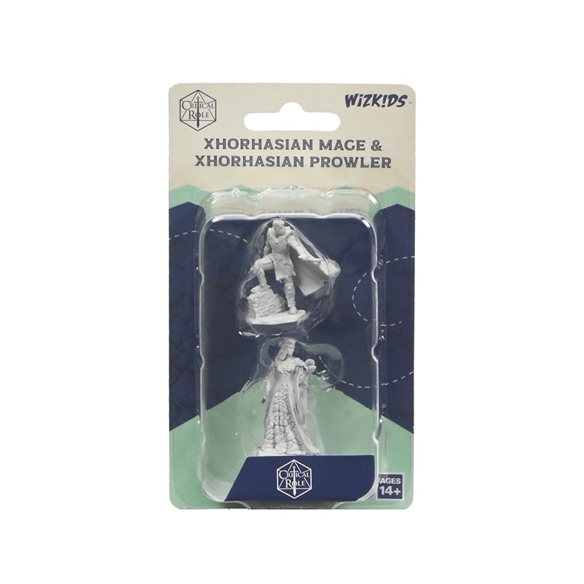 WizKids Critical Role Unpainted Miniatures: Xhorhasian Mage & Xhorhasian Prowler | Plastic 1