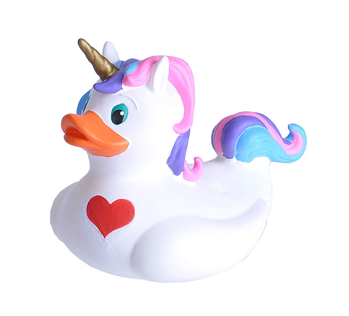 WILD REPUBLIC Unicorn Rubber Duck Bath Toy | Floats | Phthalate Free | Ages 6 Months+ 1