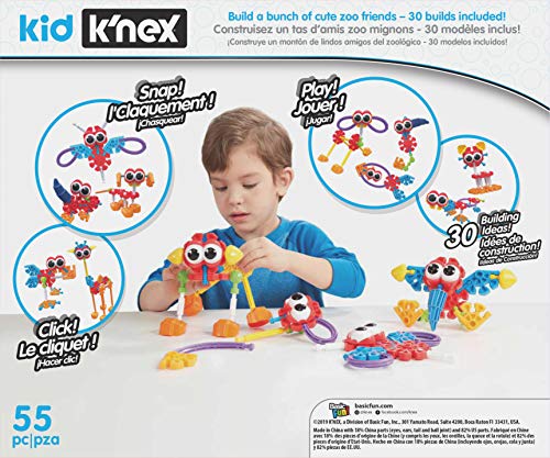 Kid K'NEX 30 Model Zoo Friends Building Set - Educational Construction Toy for Kids 3+ 10