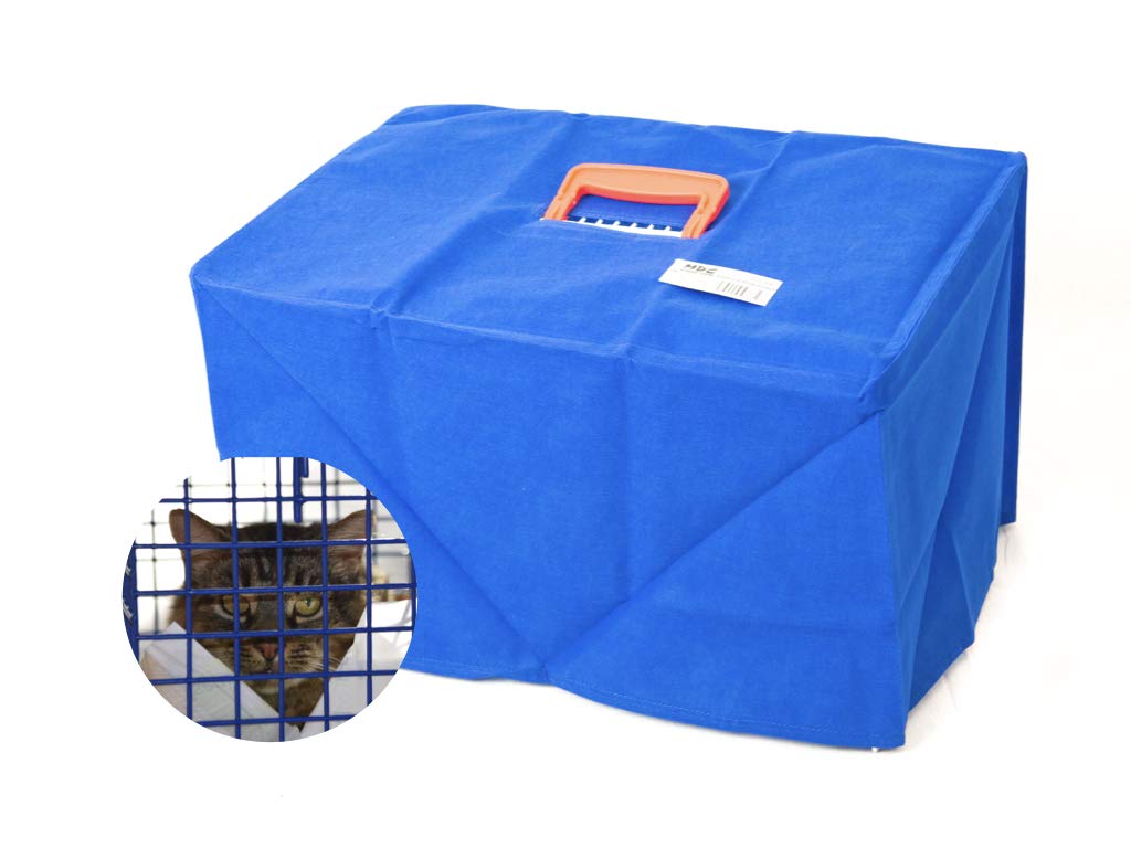 MDC Value Cat Carrier Cover - Blue, Durable Cotton | Fits Standard MDC Baskets