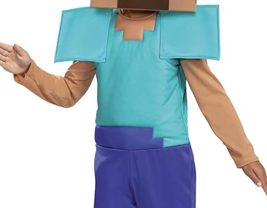 Disguise Minecraft Steve Costume - Kids Size M (7-8 Years) 2