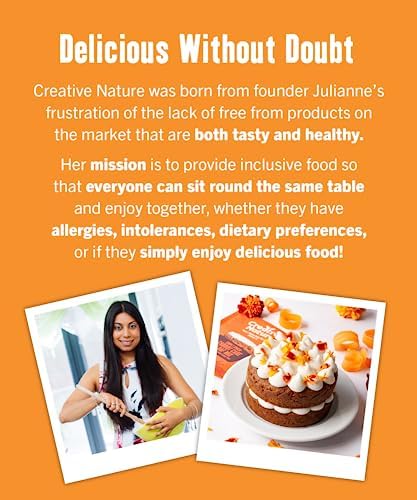 Creative Nature Gluten Free Carrot Cake Mix | Vegan & Free From Top 14 Allergens | 268g 7