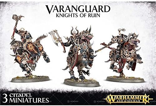 Games Workshop Everchosen Varanguard Knights of Ruin - 111-Piece Plastic Miniature Set for Tabletop Gaming