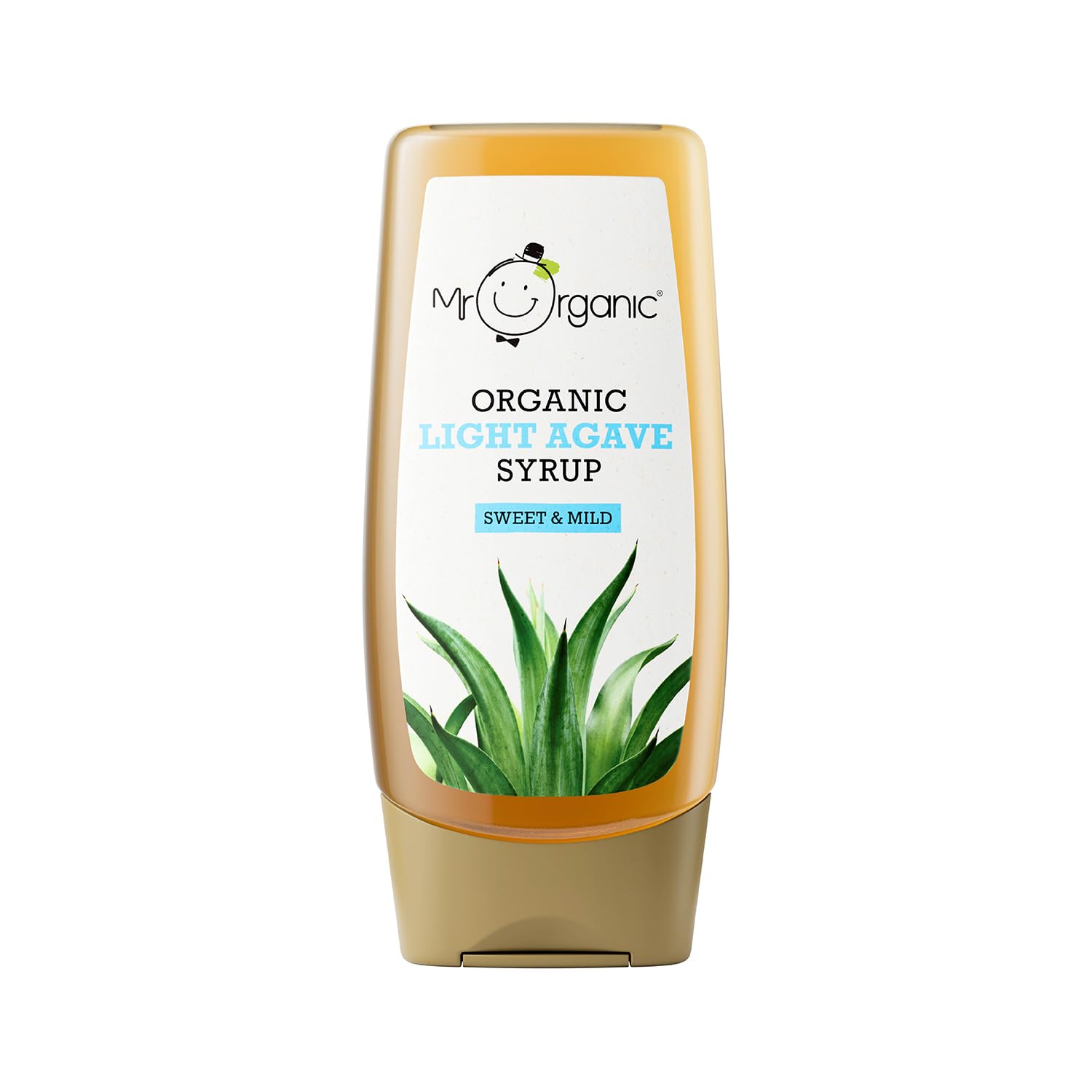 Mr Organic Light Agave Syrup - Organic Natural Sweetener | 250ml Bottle | Non-GMO