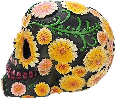 Puckator Day of the Dead Daisy Skull Decoration (Multicolor)