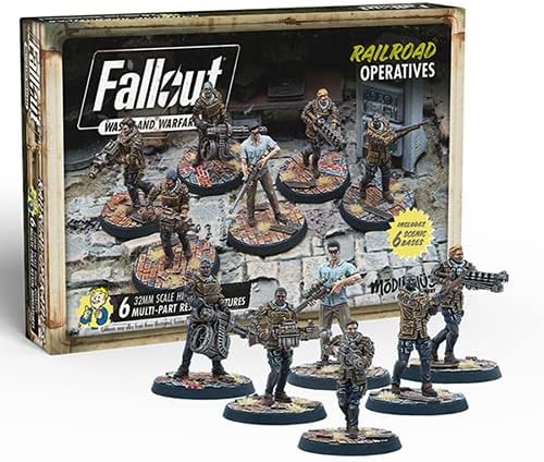 Modiphius Fallout Wasteland Warfare Railroad Operatives Miniatures Set (MUH052221)