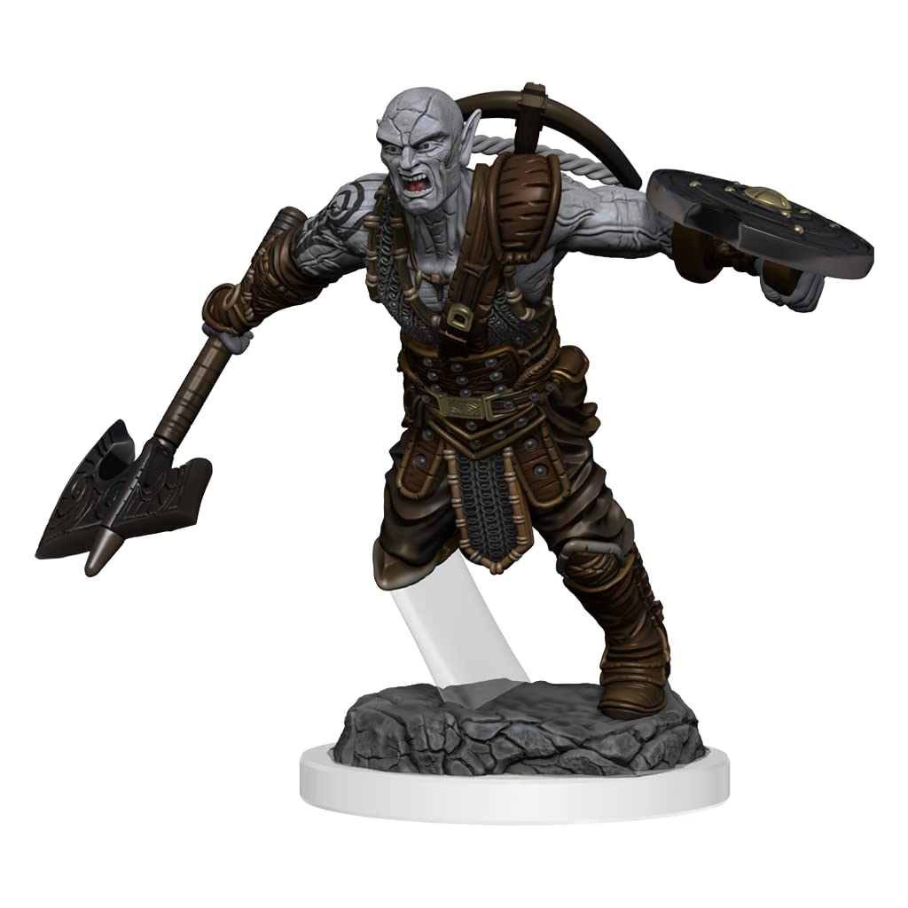 WizKids D&D Nolzur's Marvelous Earth Genasi Fighter Unpainted Miniature 2