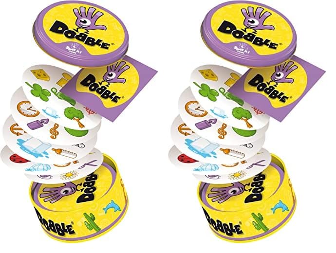 Asmodee Dobble Card Game for 2-8 Players, Ages 6+, 15-Minute Playtime (Pack of 2)
