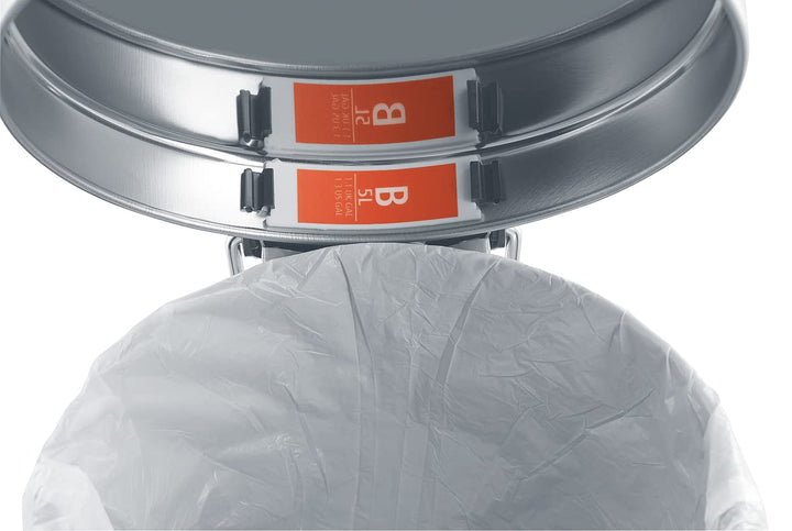 Brabantia PerfectFit Bin Liners Multipack Size B (5 Litre) Extra Strong Plastic with Tie-Tape