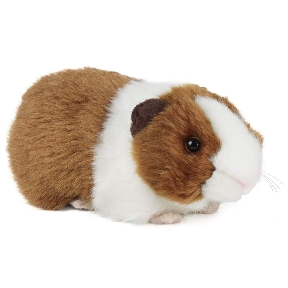 Living Nature Soft Toy - Plush Guinea Pig with Sound, 20cm, Brown