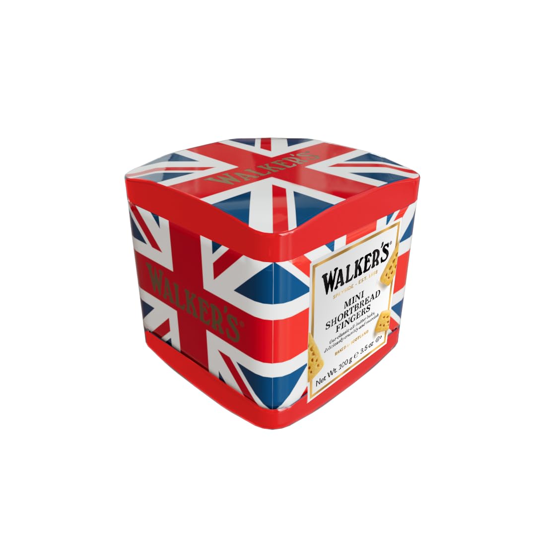 Walkers Shortbread Mini Fingers - Pure Butter Recipe | Union Jack Tin | 100g