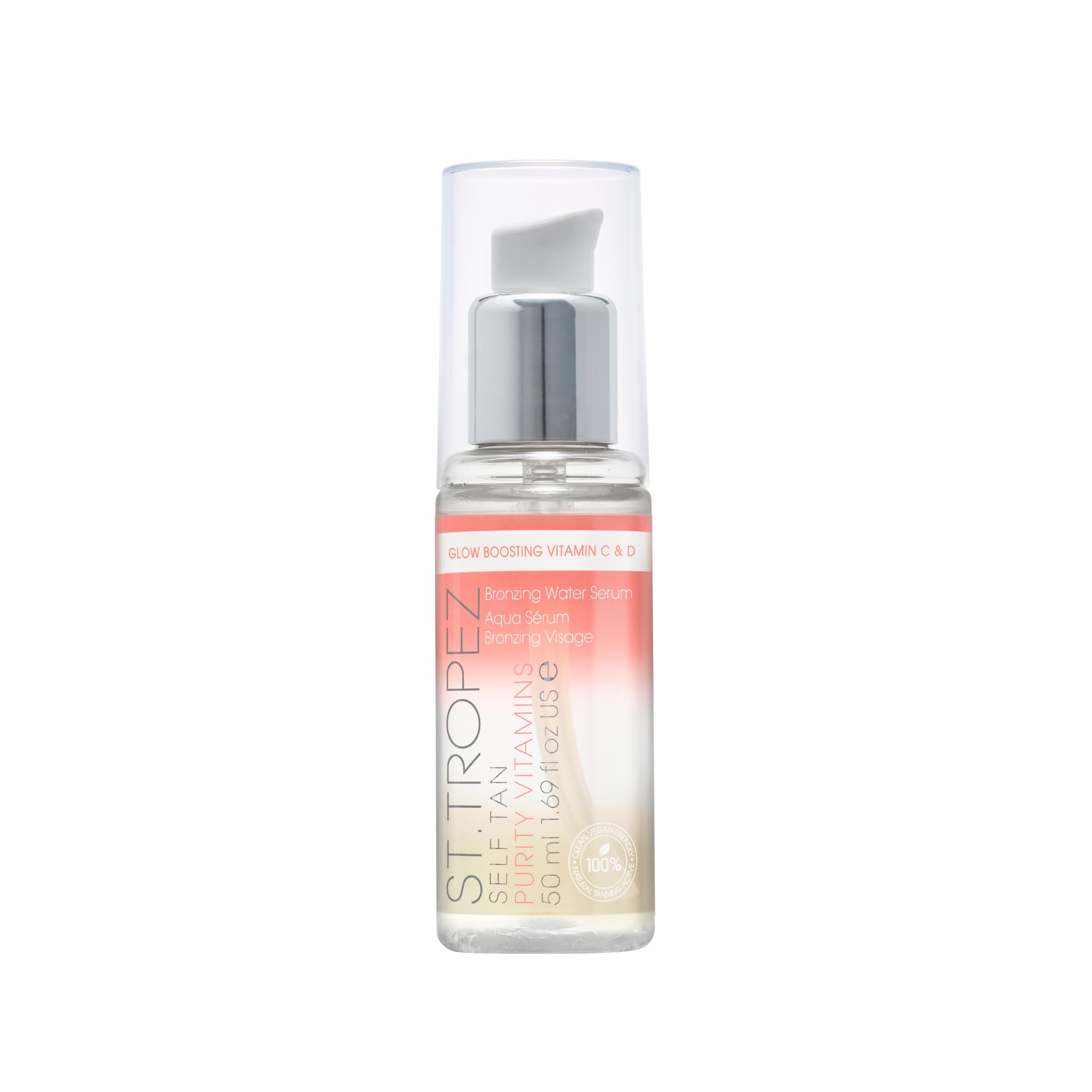 St.Tropez Self Tan Purity Vitamins Face Serum - Natural Sunkissed Glow, Vitamin C & D, Vegan, 50 ml 1
