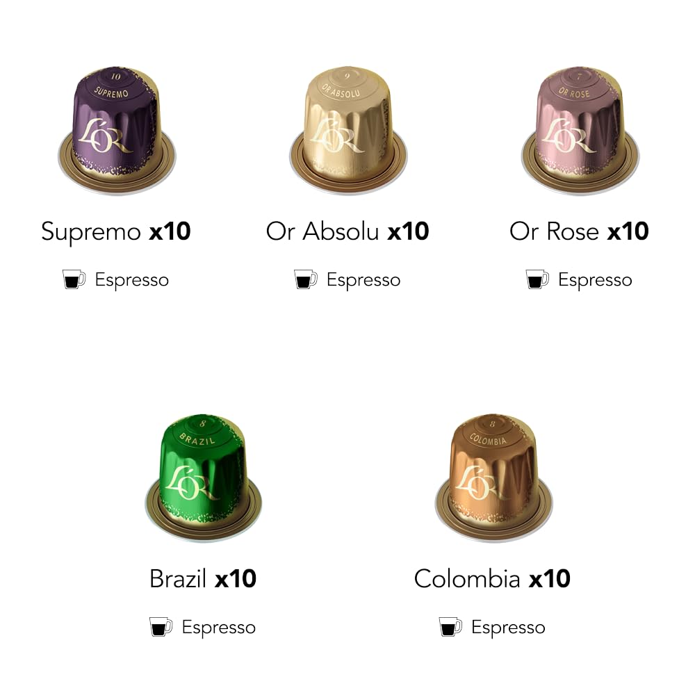 L"OR Grand Assortment Variety Bundle Coffee Pods x20 (Pack of 20, Total 200 Capsules)