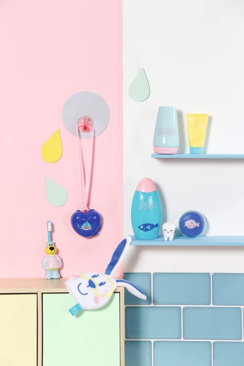 BABY born Bath Fun Set - 8-Piece Bathroom Accessory Playset for Dolls up to 43cm 5