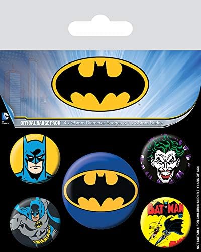 Pyramid International Batman Badge Set, Multi-Colour, 10 x 12.5 cm (BP80439)