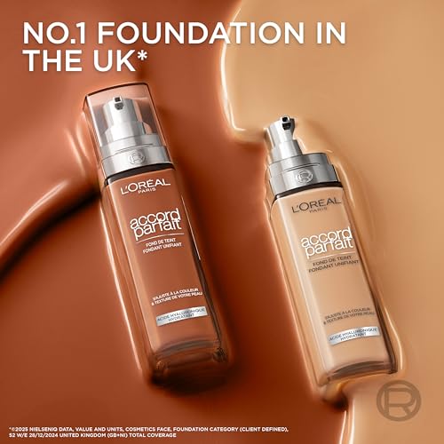 L’Oréal Paris True Match Hydrating Liquid Foundation - Skincare Infused with Hyaluronic Acid, SPF 16, 2W Golden Almond, 30 ml 11