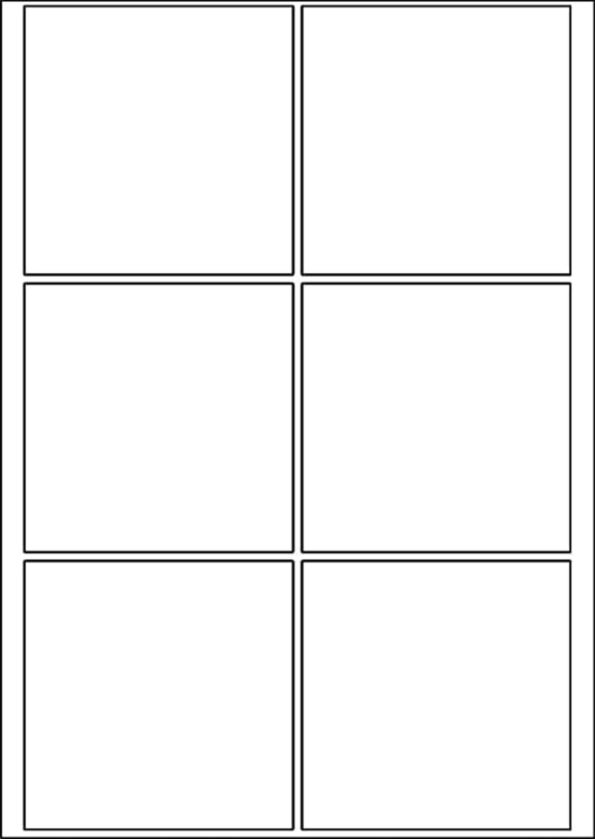 SmithPackaging A4 Self Adhesive Address Labels - 6 Labels/Sheet, 20 Sheets, Matte White, Permanent Adhesive