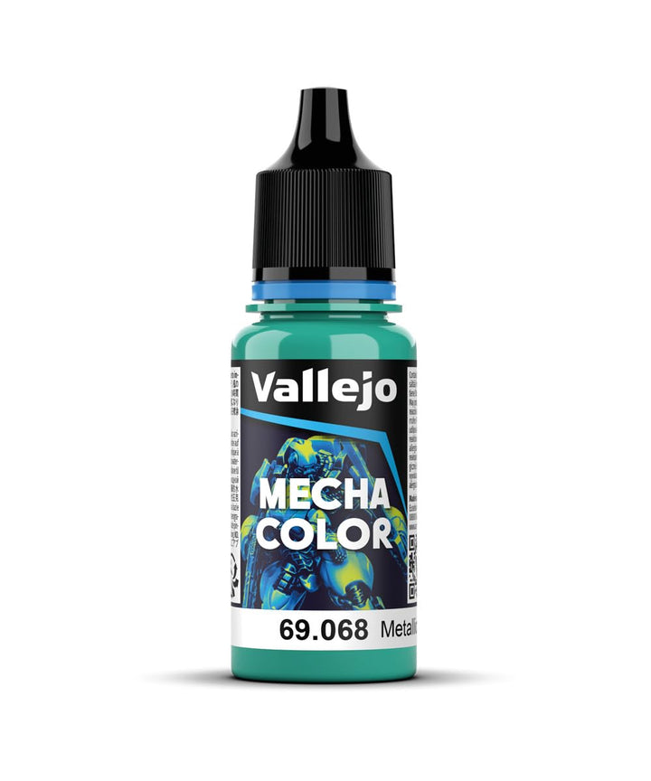 Vallejo Mecha Color Metallic Green Acrylic Airbrush Paint (17 ml)