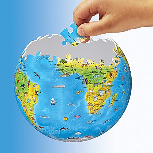 Ravensburger World Globe 3D Jigsaw Puzzle - 180 Pieces | Ages 6+ | No Glue Required 7