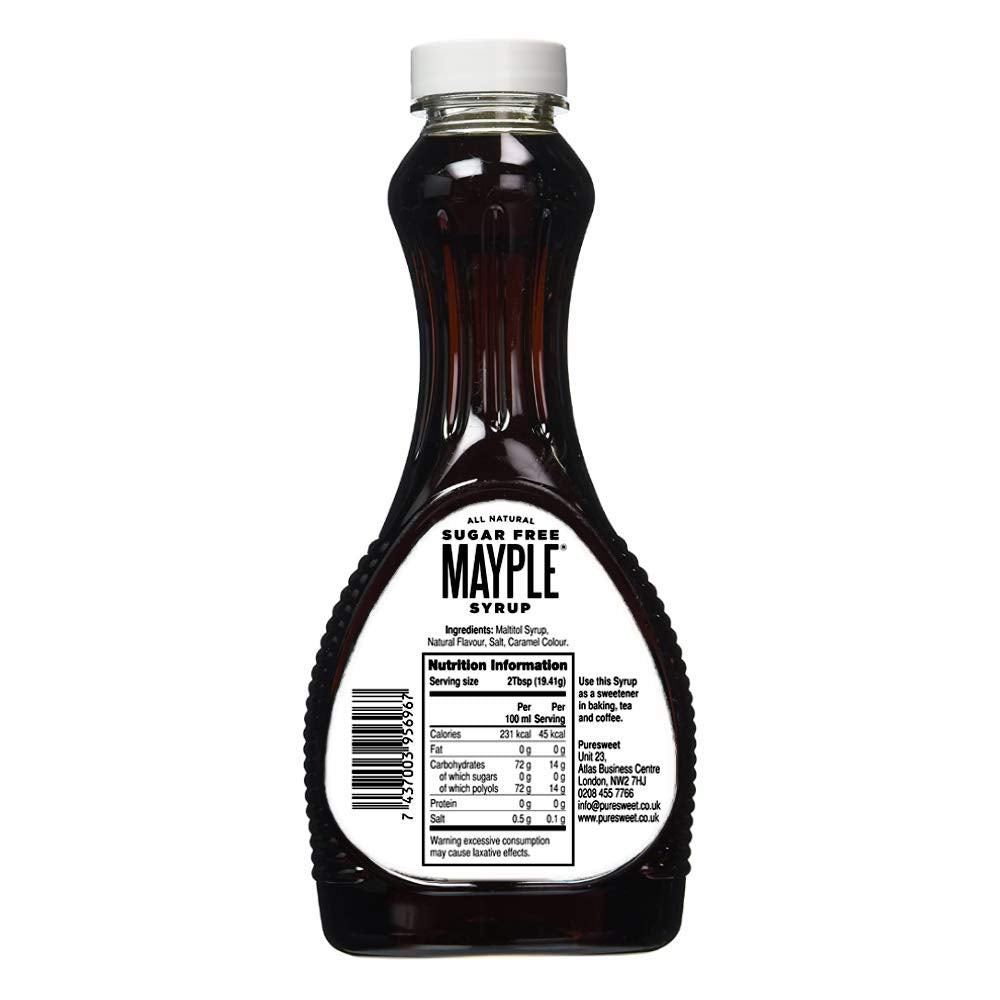 Puresweet Sugar Free Maple Syrup Alternative - 100% Natural Flavor | 355 ml Liquid
