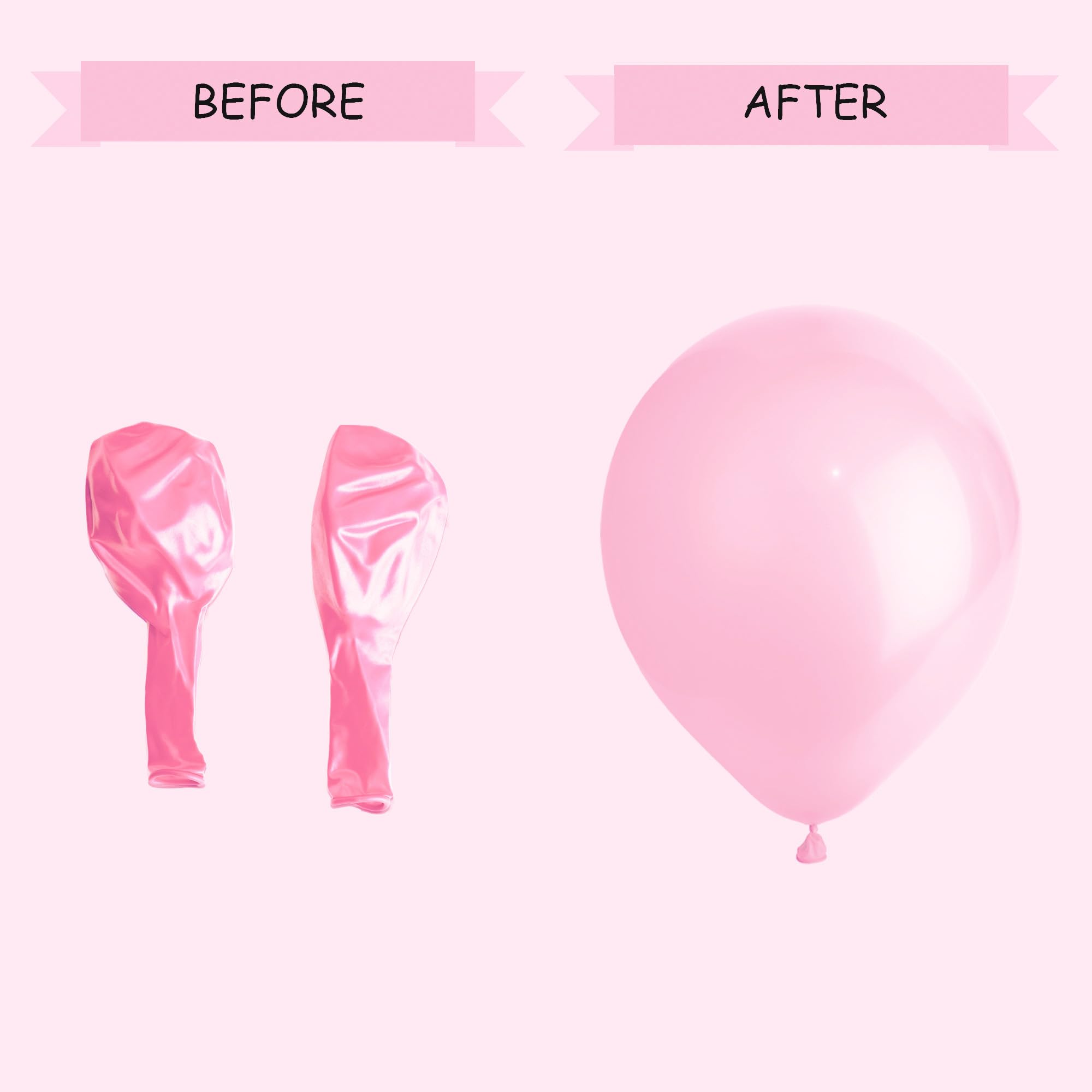 SHATCHI Metallic Light Pink Balloons - 10 Pack | 12 Inch Large | Thick Latex 8