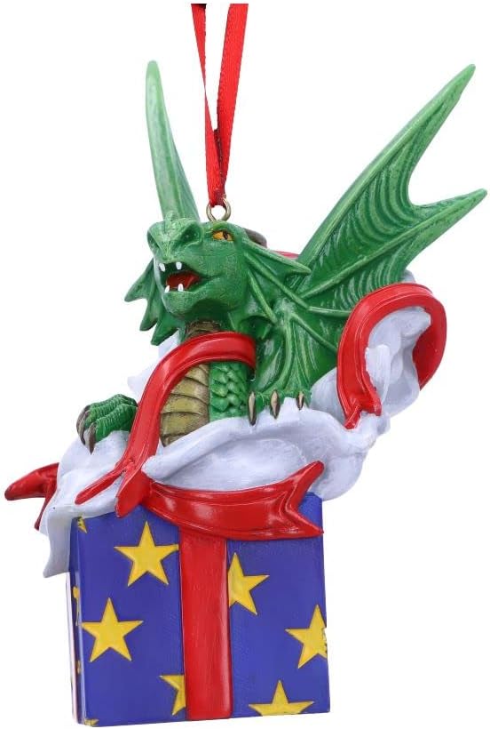 Nemesis Now Anne Stokes Green Dragon Gothic Hanging Ornament (B5907V2)